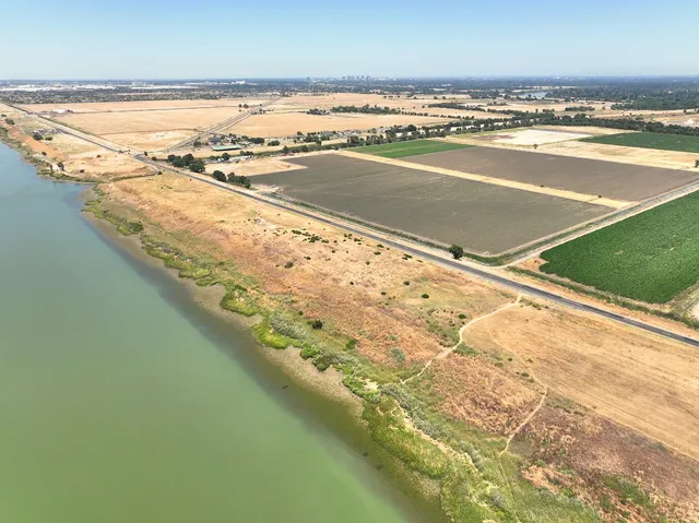 a view of an ocean and beach