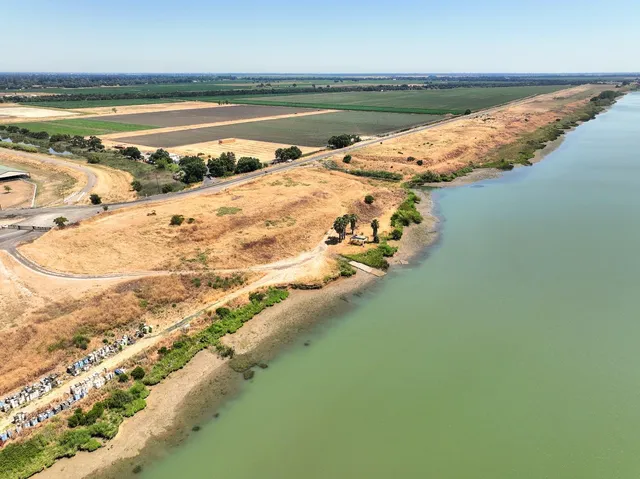 a view of an ocean and beach