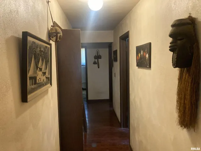 a view of hallway with walk in closet