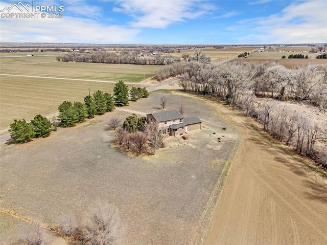 3954 County Rd KK 75 Fowler, CO 81039 - Photo 36 of 41 Birds eye view of property featuring a rural view