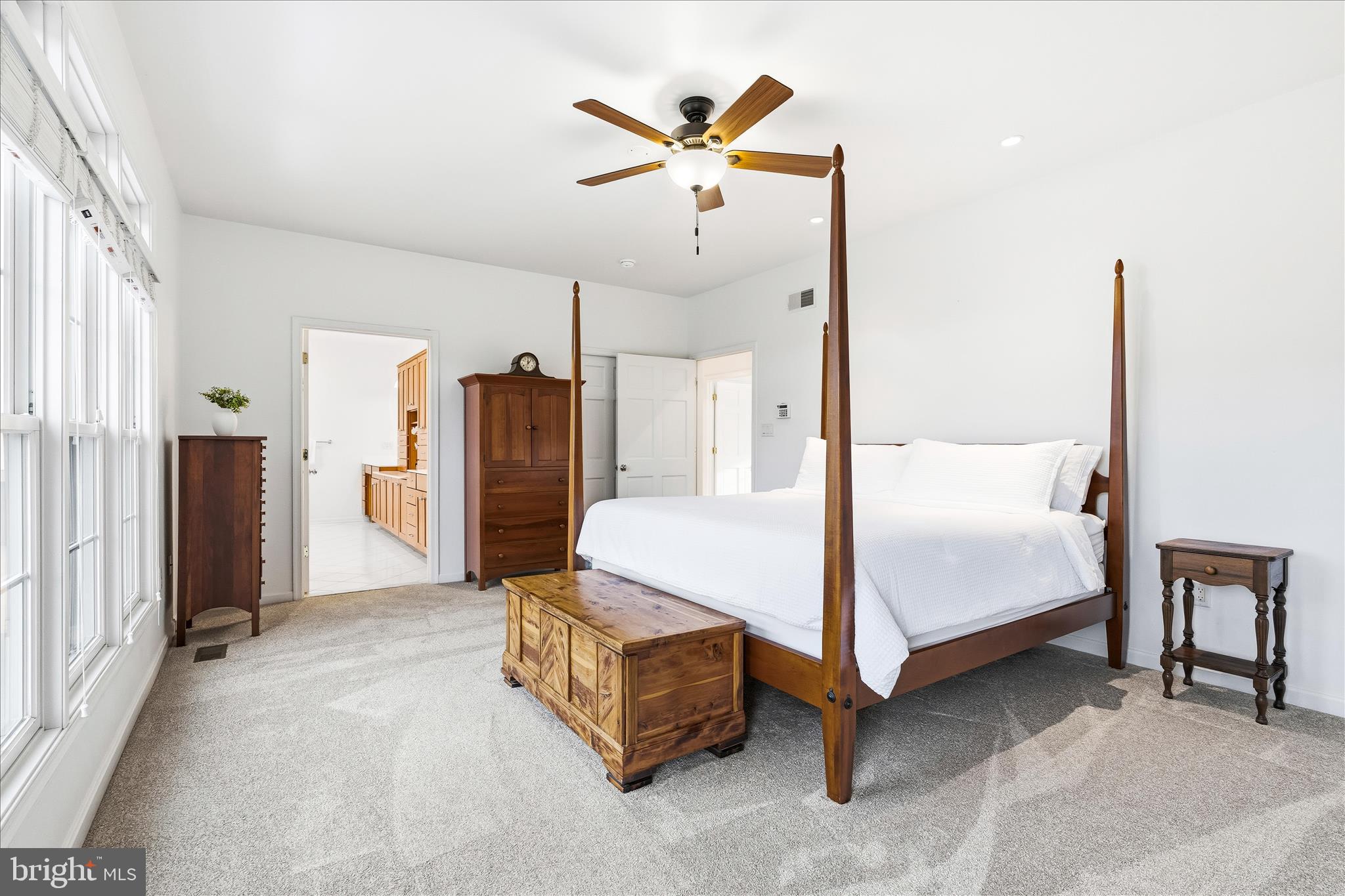 10691 Easterday Road Myersville, MD 21773 - Photo 27 of 79 a bedroom with a bed and ceiling fan