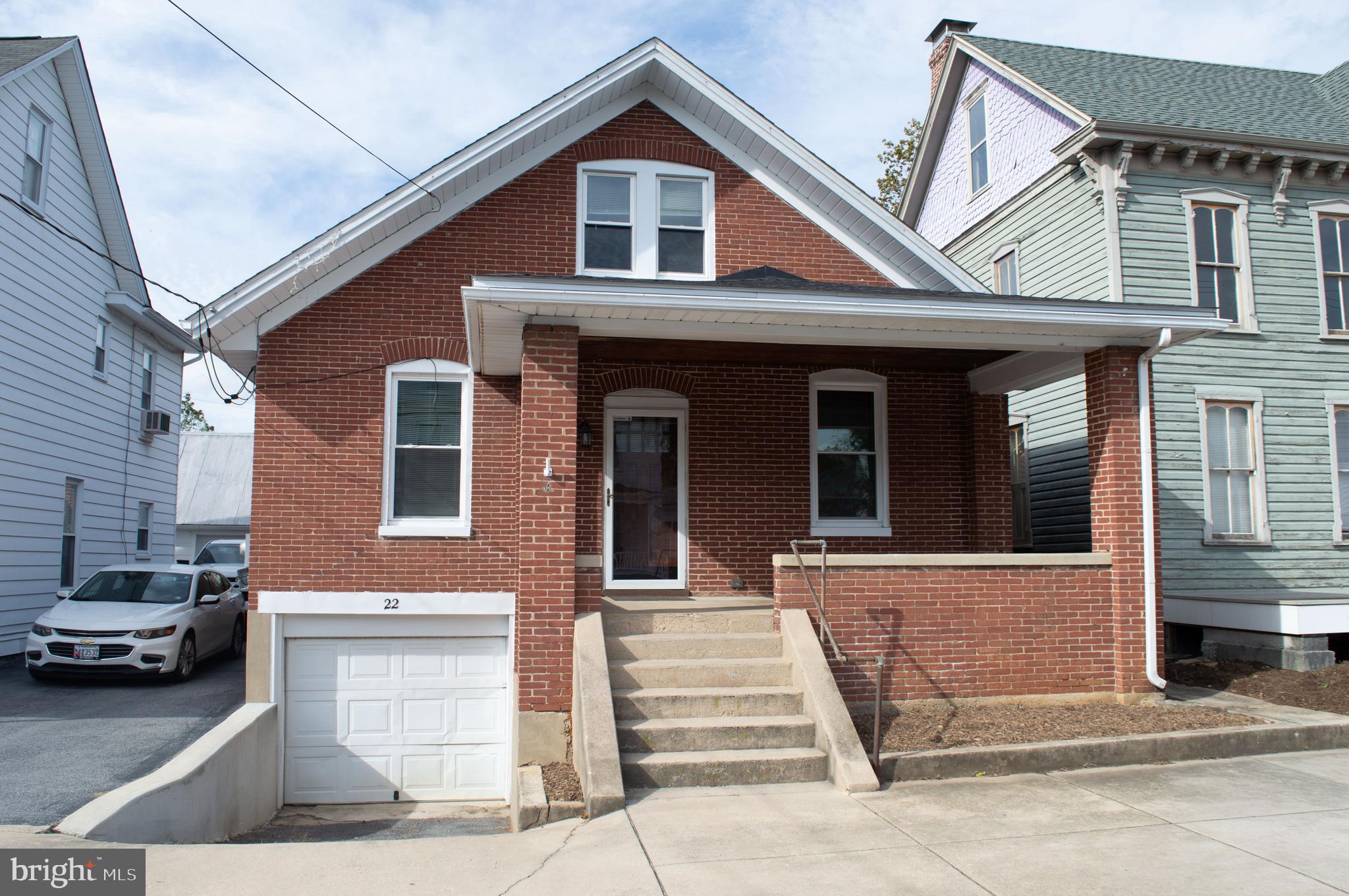 a view of a house with a large windows