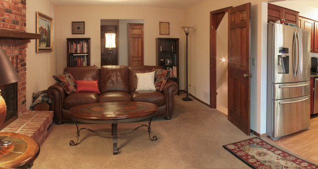 1636 Fender Road Naperville, IL 60565 - Photo 7 of 20 a living room with furniture and a refrigerator