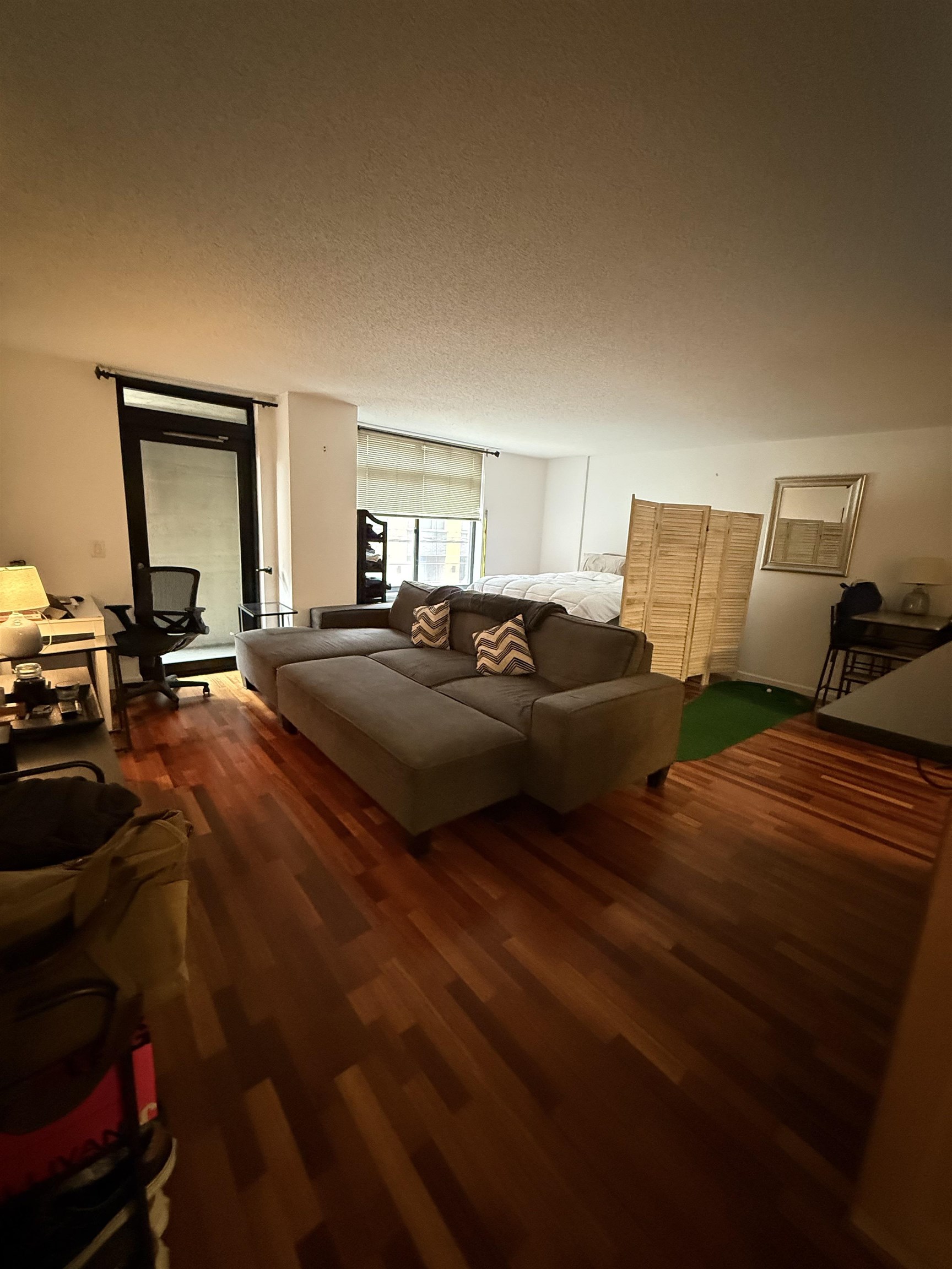 700 1st Street, Unit 2R Hoboken, NJ 07030 - Photo 11 of 13 a bedroom with two beds and a mirror