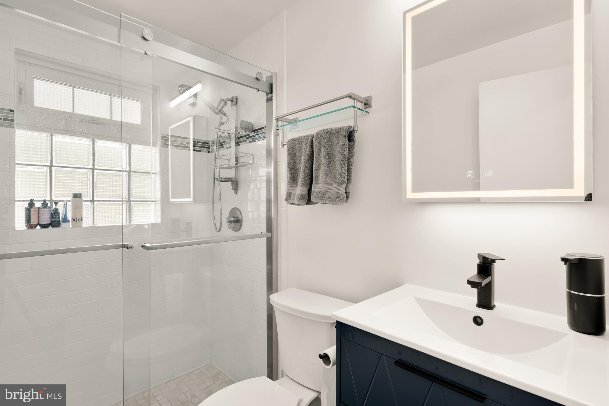 1736 Overlook Drive Silver Spring, MD 20903 - Photo 33 of 42 a bathroom with a sink toilet and shower