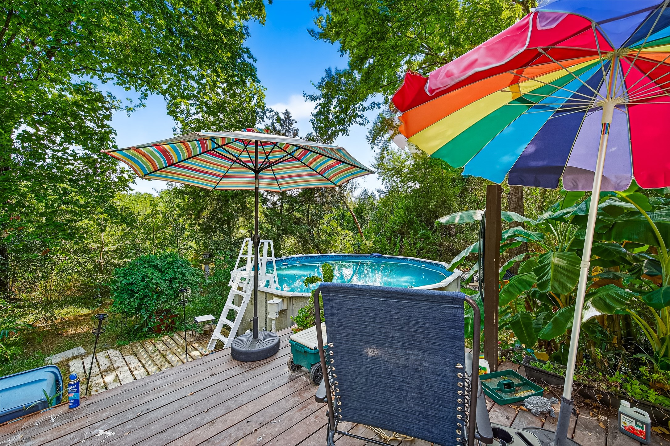 10116 Brighton Lane Houston, TX 77031 - Photo 49 of 50 a view of a wooden deck with a yard
