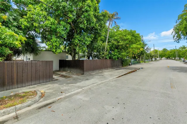 a backyard of a house