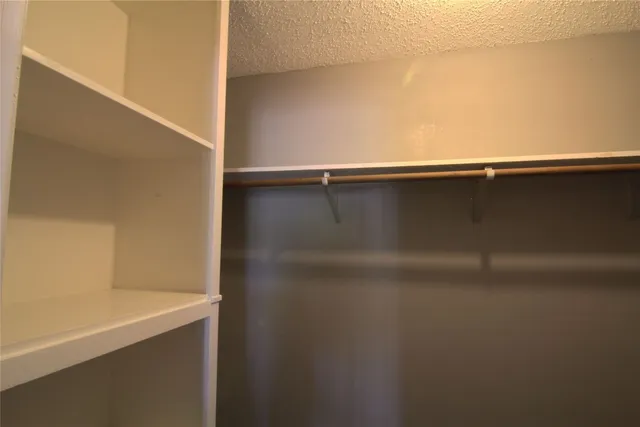 a close view of closet