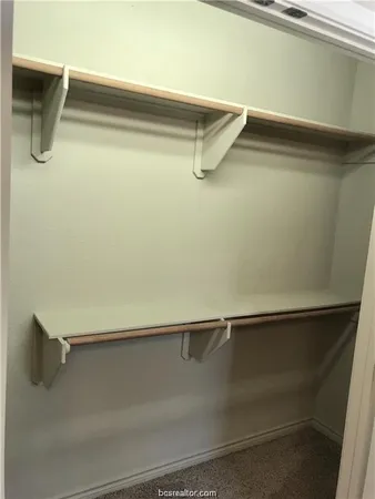 a close view of closet