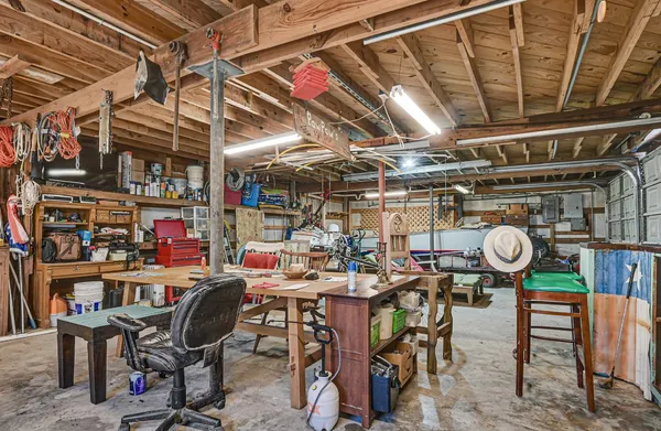 a view of a storage room