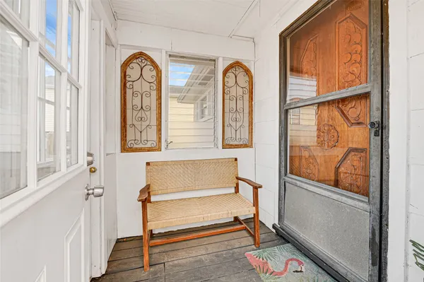 a view of front door with stairs