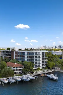a city view with tall buildings