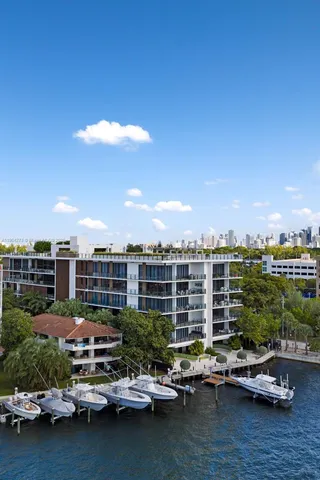 a city view with tall buildings