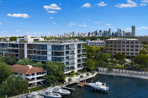 a view of a city with tall buildings