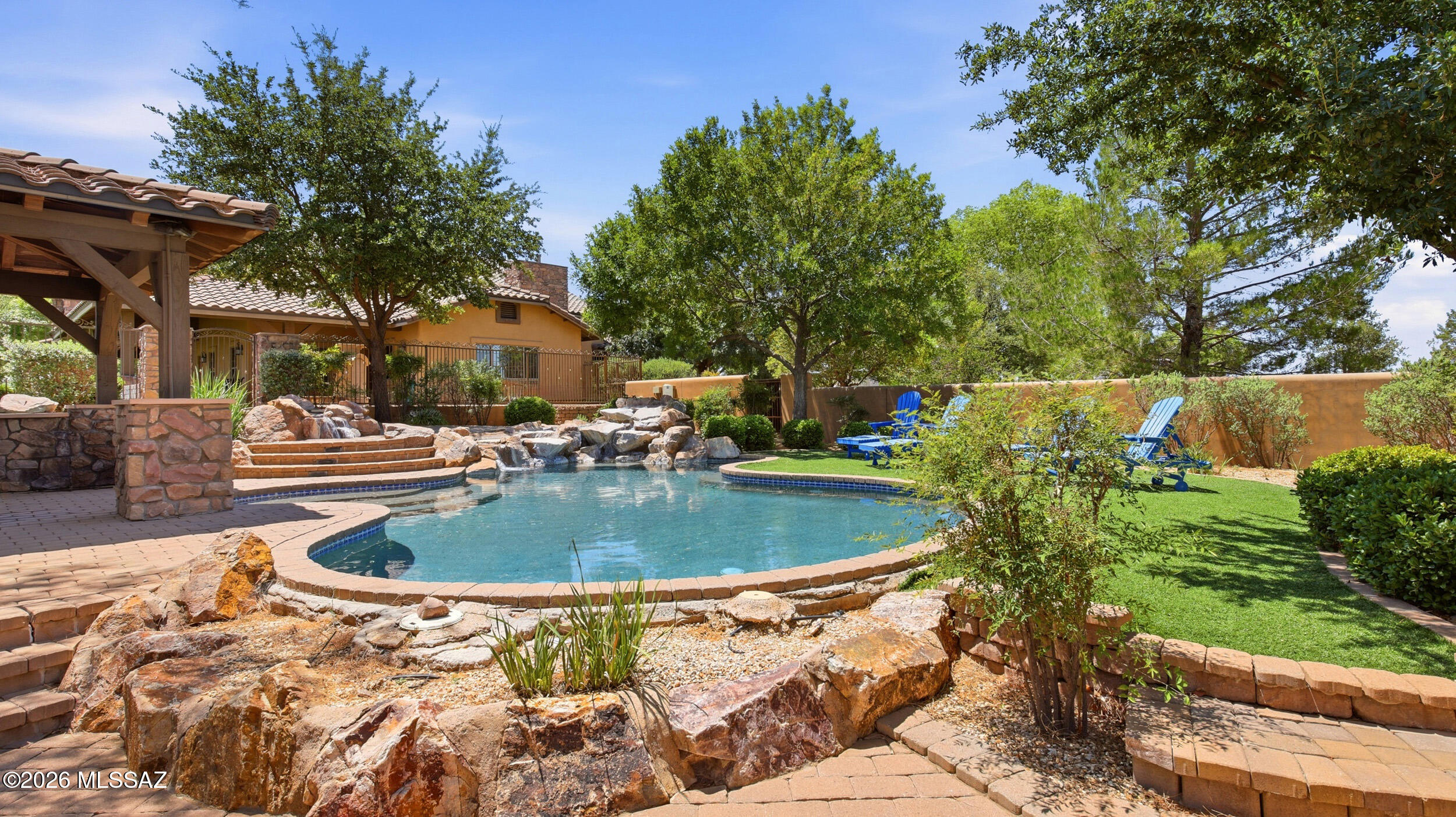 90 Elgin Road Elgin, AZ 85611 - Photo 47 of 50 Saltwater Pool/Spa Oasis with Kitchen