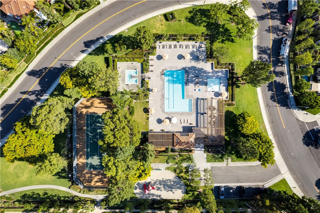 234 Gallery Tustin, CA 92782 - Photo 34 of 46 an aerial view of a house with a yard and garden