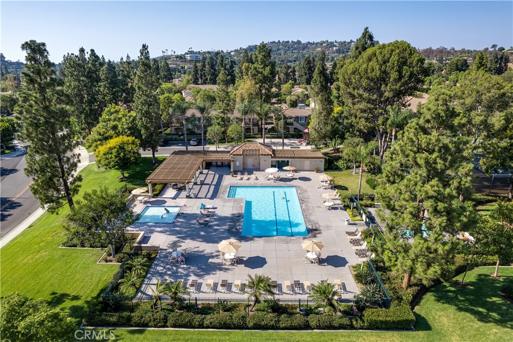 234 Gallery Tustin, CA 92782 - Photo 35 of 46 an aerial view of a house with yard swimming pool and outdoor seating