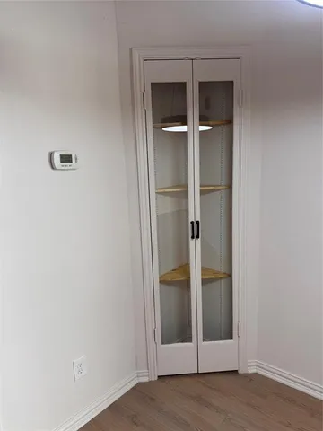 a view of an empty room