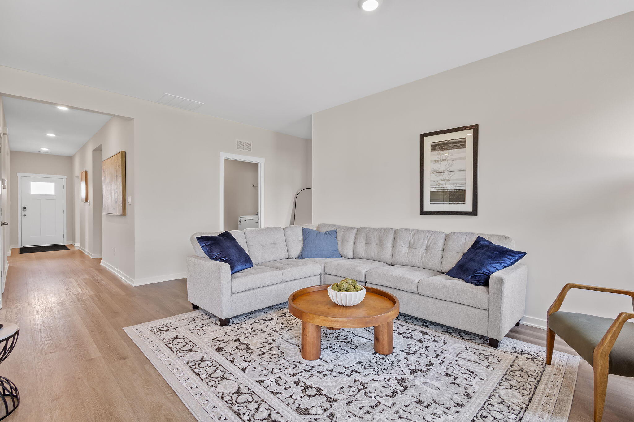 445 Bricker Street Hebron, IN 46341 - Photo 9 of 24 a living room with furniture and a rug