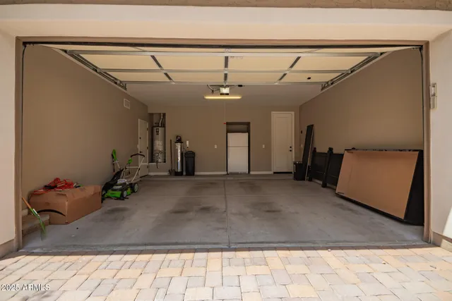 a view of a palm tree from a yard