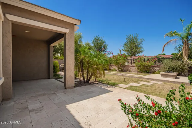 front view of a house with a large window