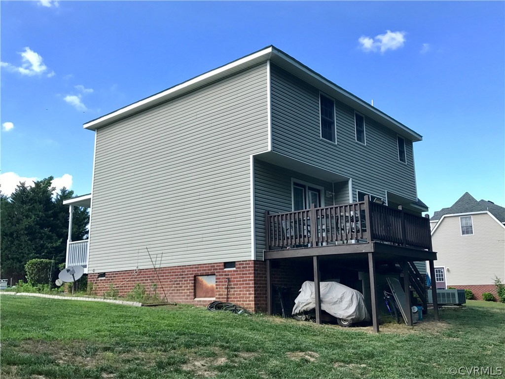 5409 Takach Road Prince George, VA 23875 - Photo 7 of 26 a front view of house with backyard