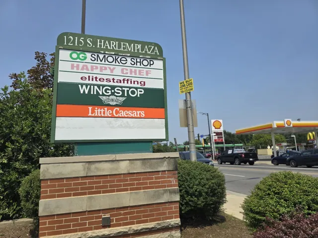 a sign that is on the side of a building