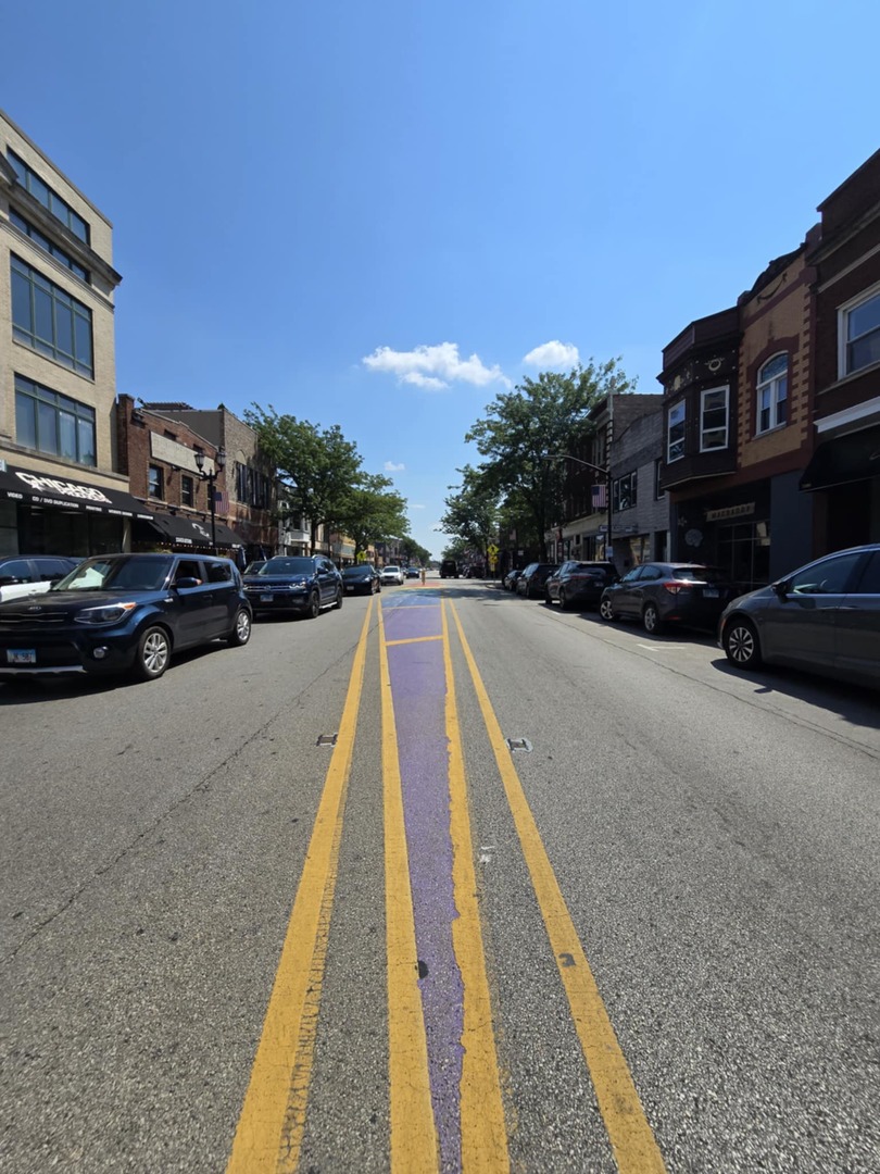 1101 Harlem Avenue, Unit 203 Oak Park, IL 60130 - Photo 58 of 58 a view of city street with a car parked on the road