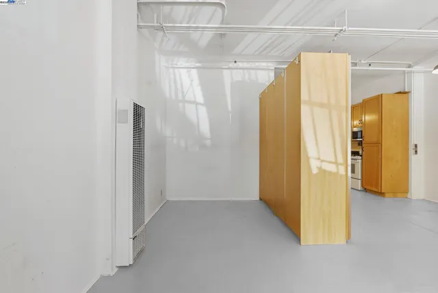 a view of walk in closet with window