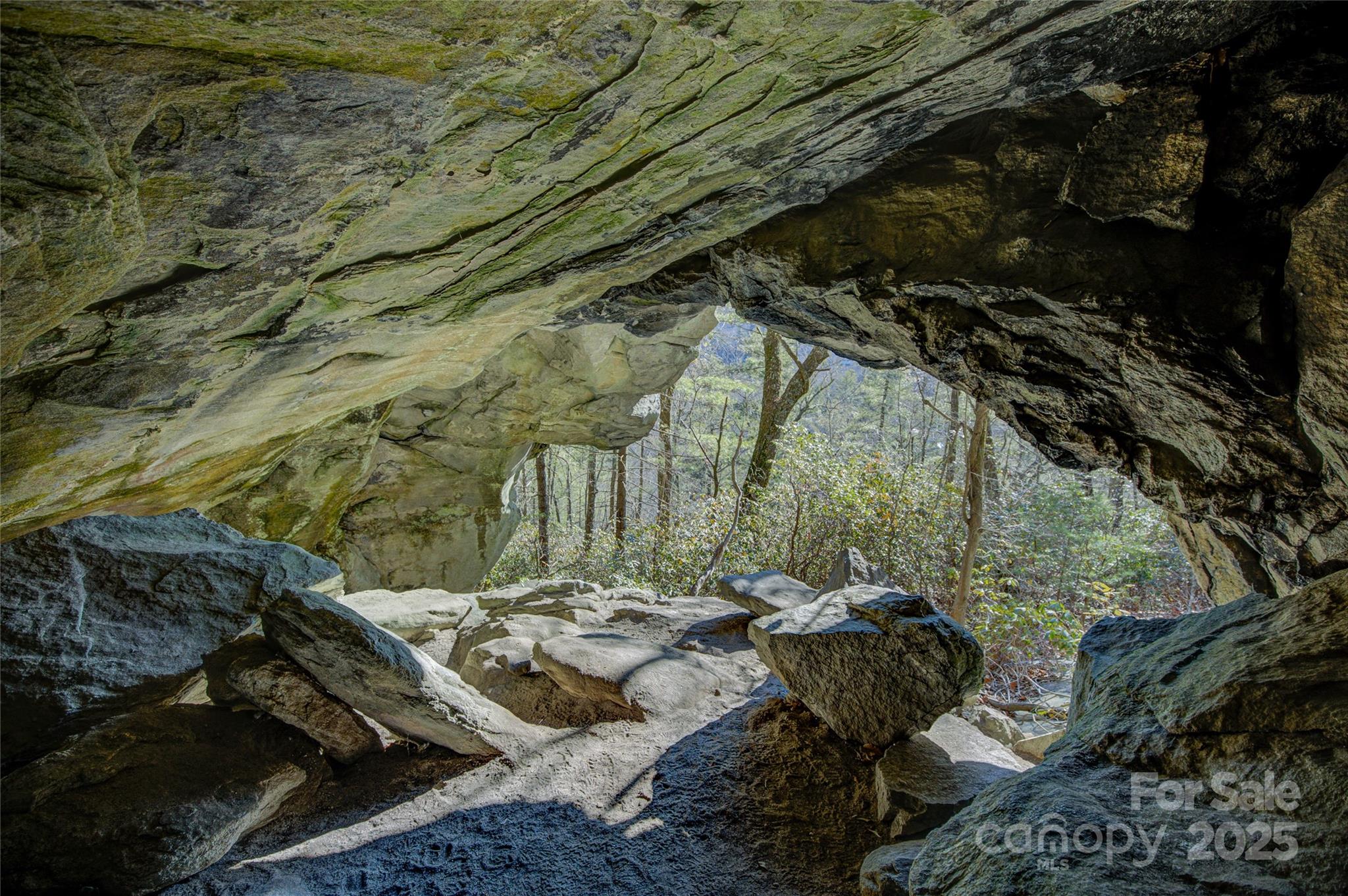 135 Lonesome Valley Road Sapphire, NC 28774 - Photo 22 of 46 a view of a backyard with chairs and table