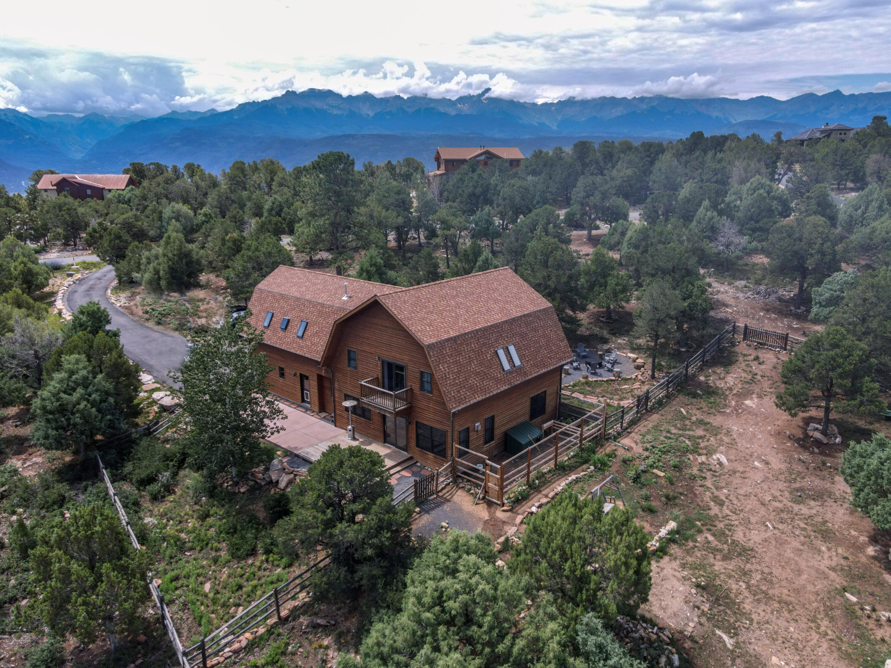 787 Pine Drive Ridgway, CO 81432 - Photo 12 of 42 an aerial view of a house with a yard