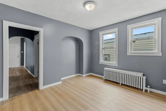 a view of a livingroom with a staircase