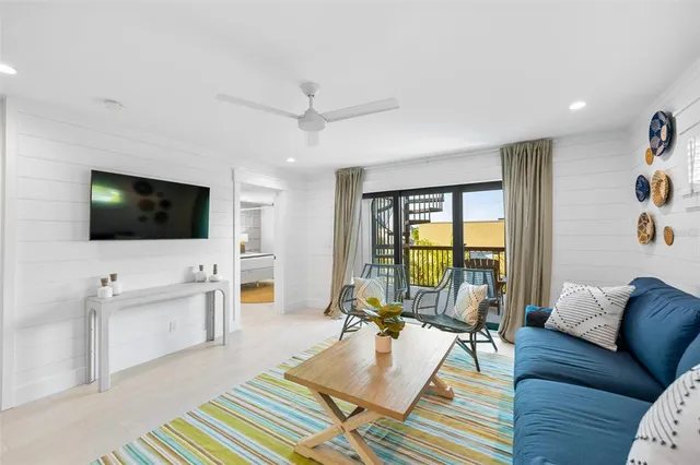 a view of a balcony with an outdoor space