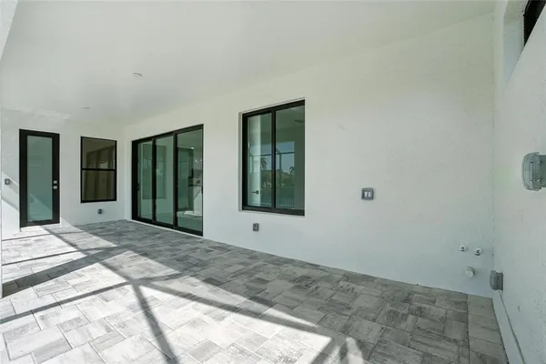 a house view with a garden space