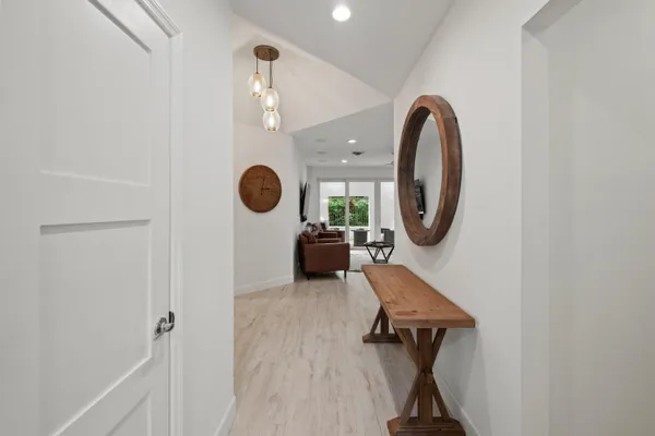 wooden floor in a gallery
