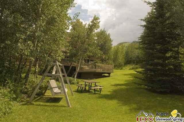 205 Glen Eagle Drive Aspen, CO 81611 - Photo 6 of 8 a view of swimming pool with an outdoor space and seating area