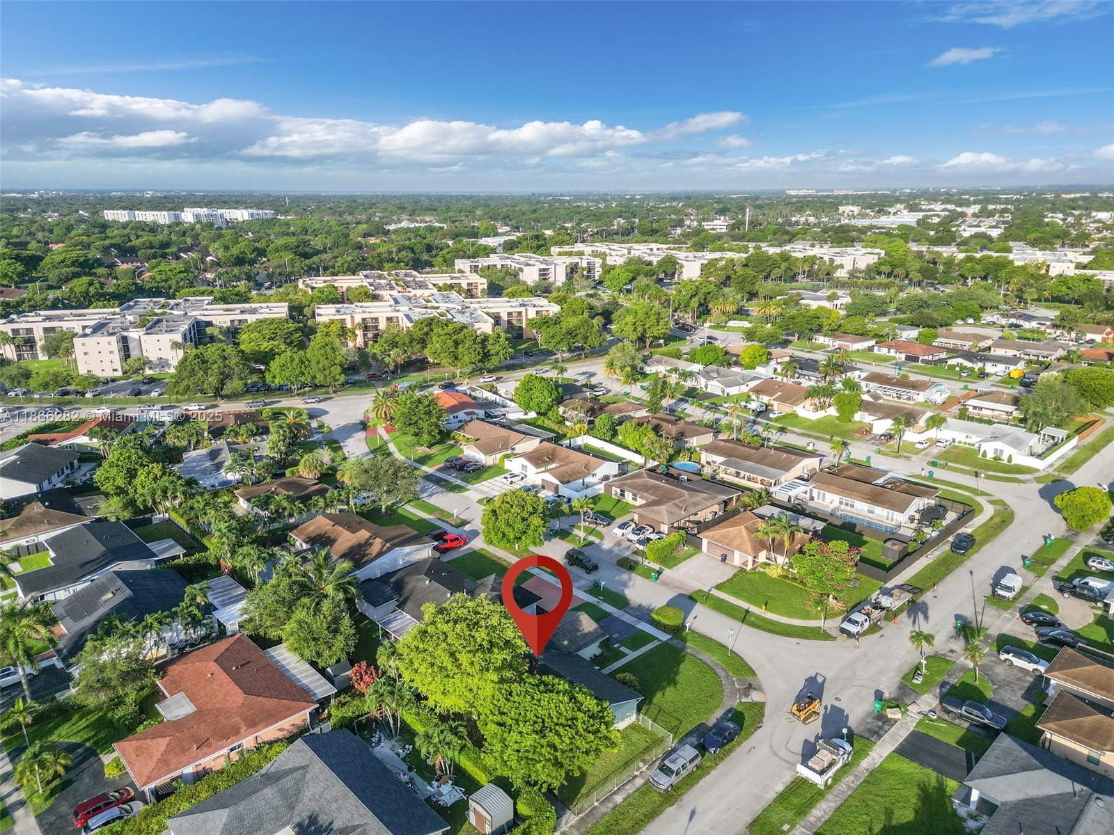 13231 Southwest 86th Street Miami, FL 33183 - Photo 25 of 31 an aerial view of residential houses with city view