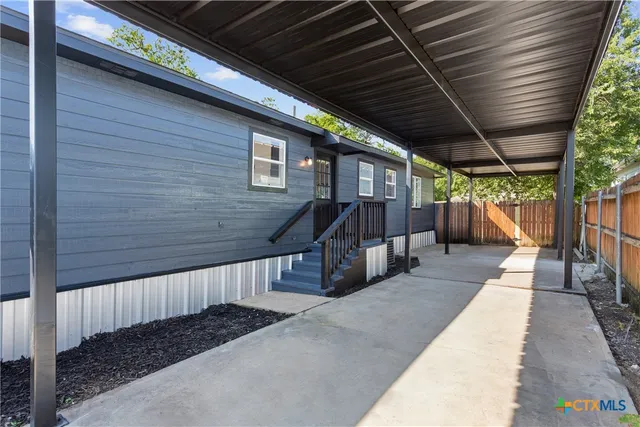 a view of porch with patio