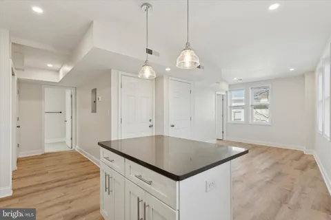 a view of kitchen and window