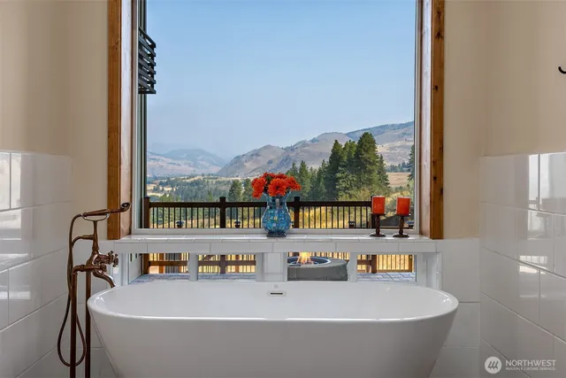 a view of a balcony with an outdoor space