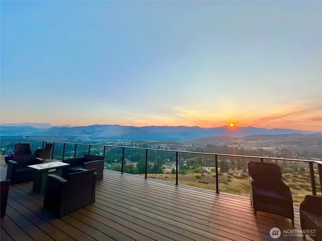 a view of a terrace with seating space