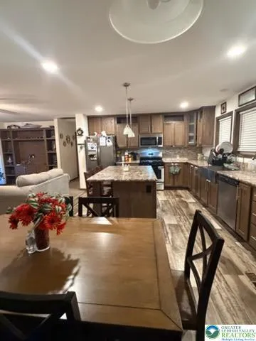 a view of hallway with stairs