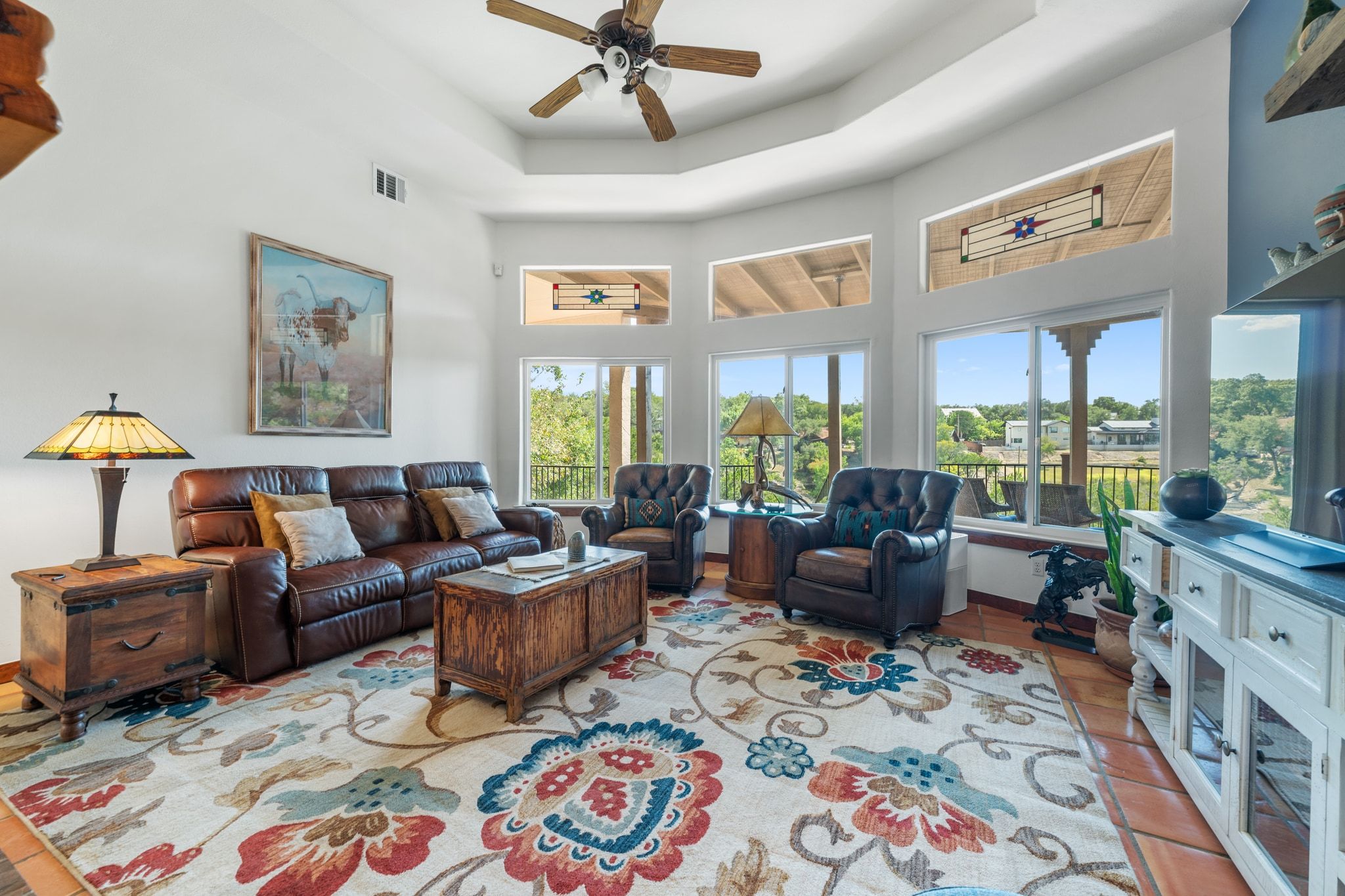 16312 Lake Loop Austin, TX 78734 - Photo 13 of 36 a living room with furniture and a large window