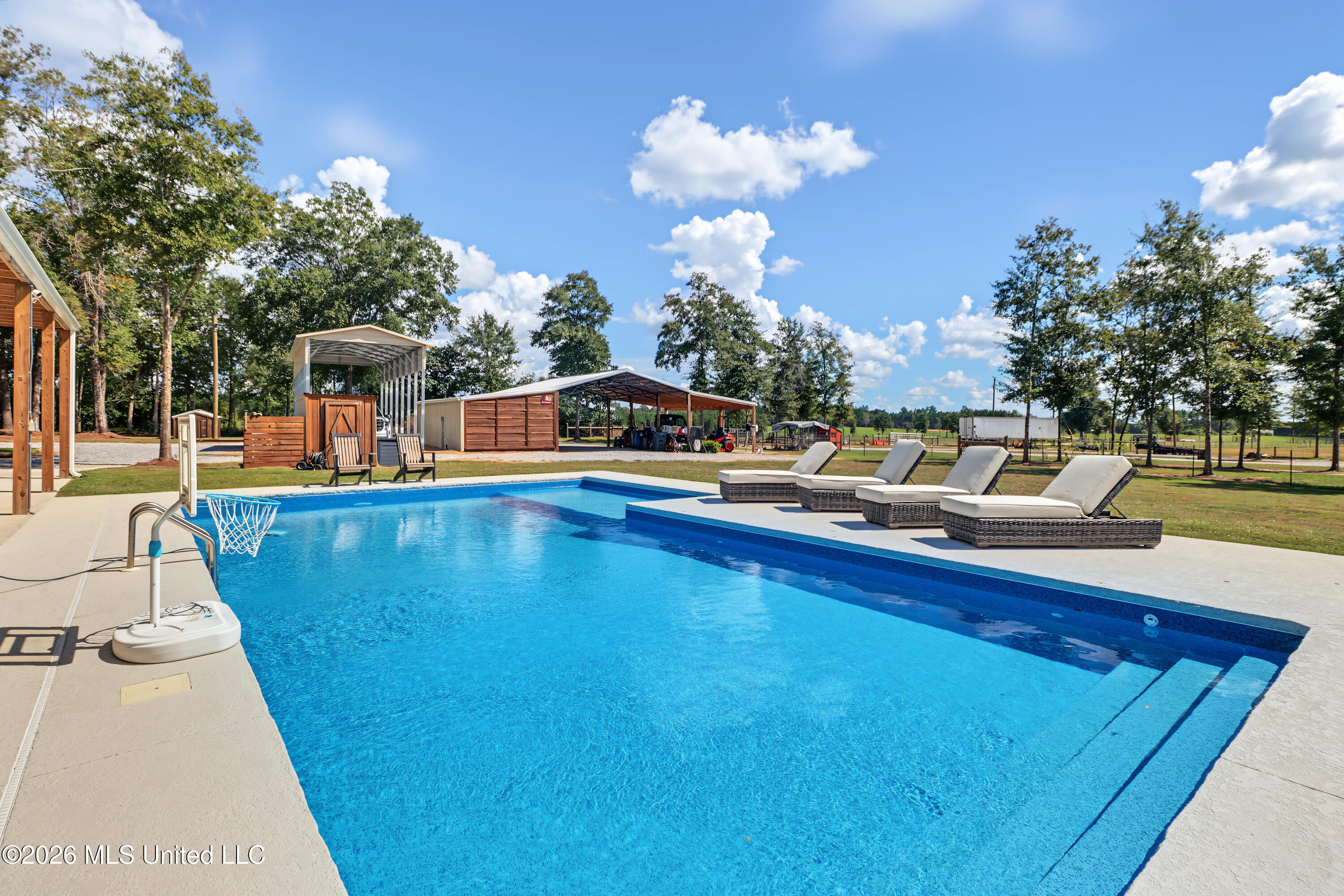 326 West Wire Road Perkinston, MS 39573 - Photo 3 of 42 Saltwater liner pool