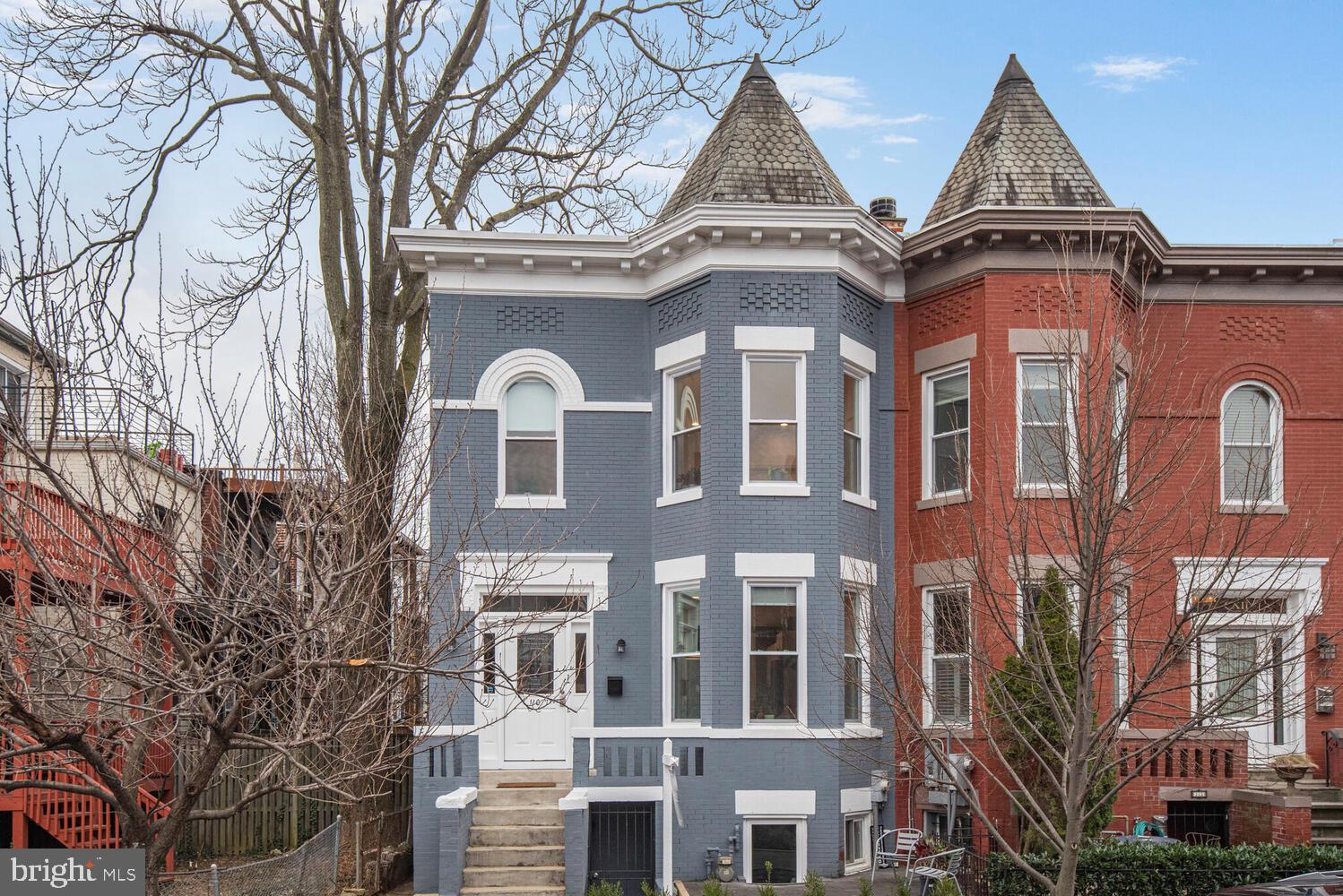 a front view of a house