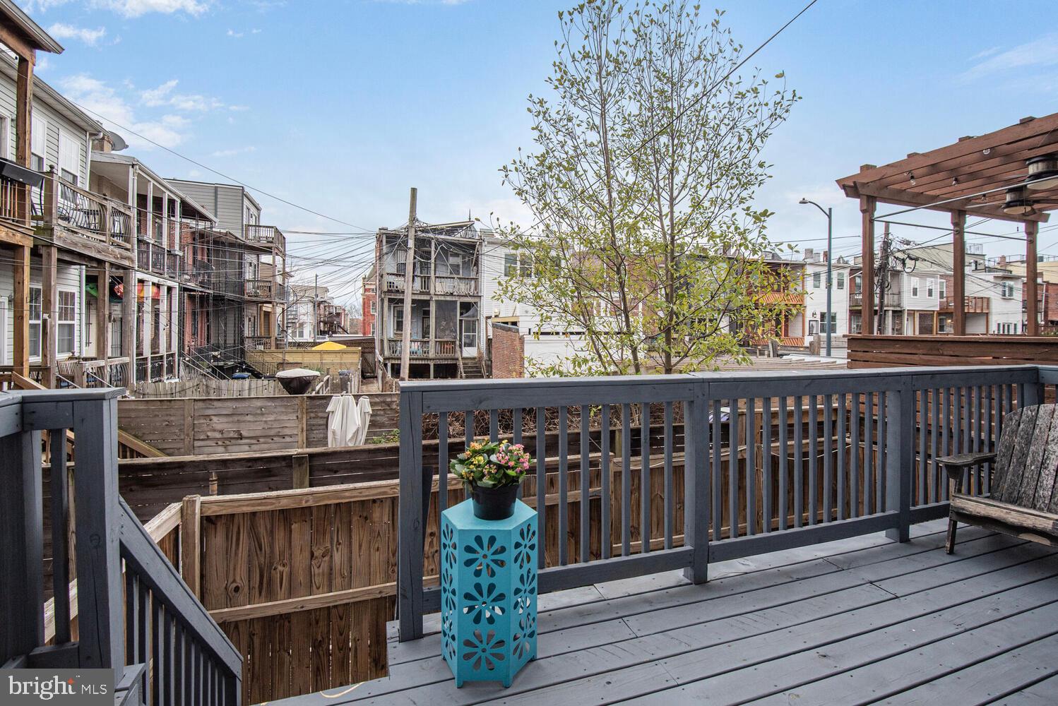 110 Seaton Place Northwest Washington, DC 20001 - Photo 29 of 47 a balcony with street view and wooden floor