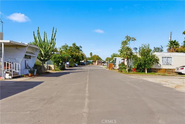 a picture of a building with a street