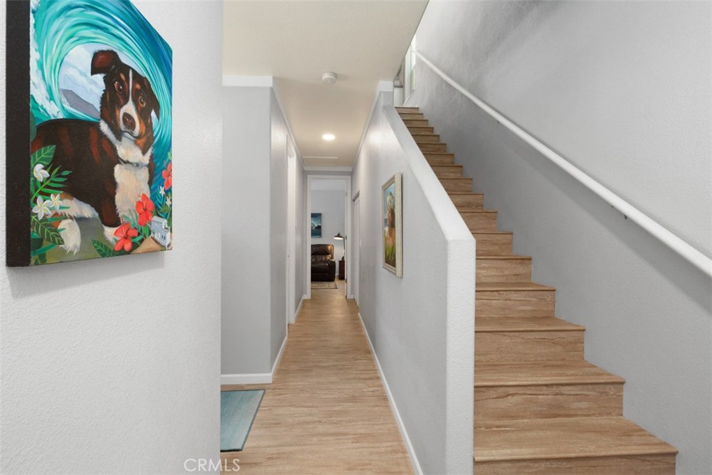 30802 South Coast Highway, Unit K14 Laguna Beach, CA 92651 - Photo 21 of 45 Stairs that lead up to living room, kitchen and amazing views!