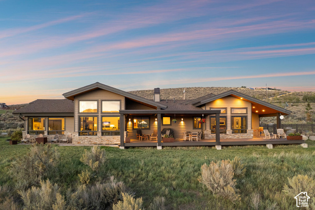 1130 Pace Road Park City, UT 84098 - Photo 67 of 73 Contemporary exterior featuring horizontal siding and stone accents