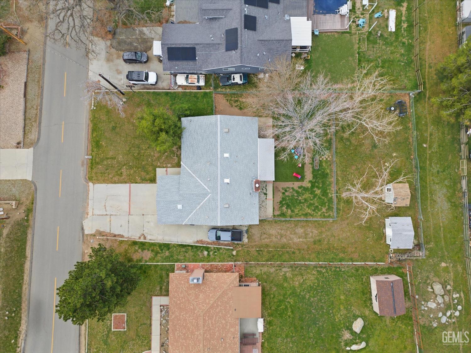 Undisclosed Address Tehachapi, CA 93561 - Photo 22 of 46 an aerial view of a house with a garden